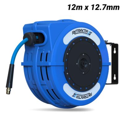 Retracta C1AW412B-01CC 12m x 12.7mm (1/2") Blue Air & Water Hose Reel