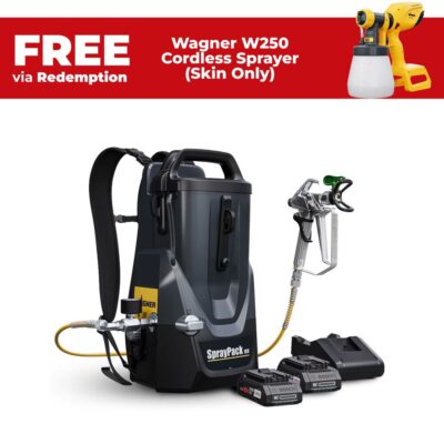 Wagner 2472274 18V 4.7L 1600PSI SprayPack Combo Kit