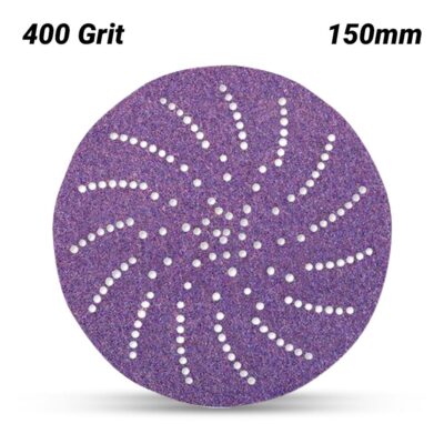 3M 7100145455 (60440347916) 150mm (6") Cubitron II 775L 400 Grit Clean Film Sanding Disc
